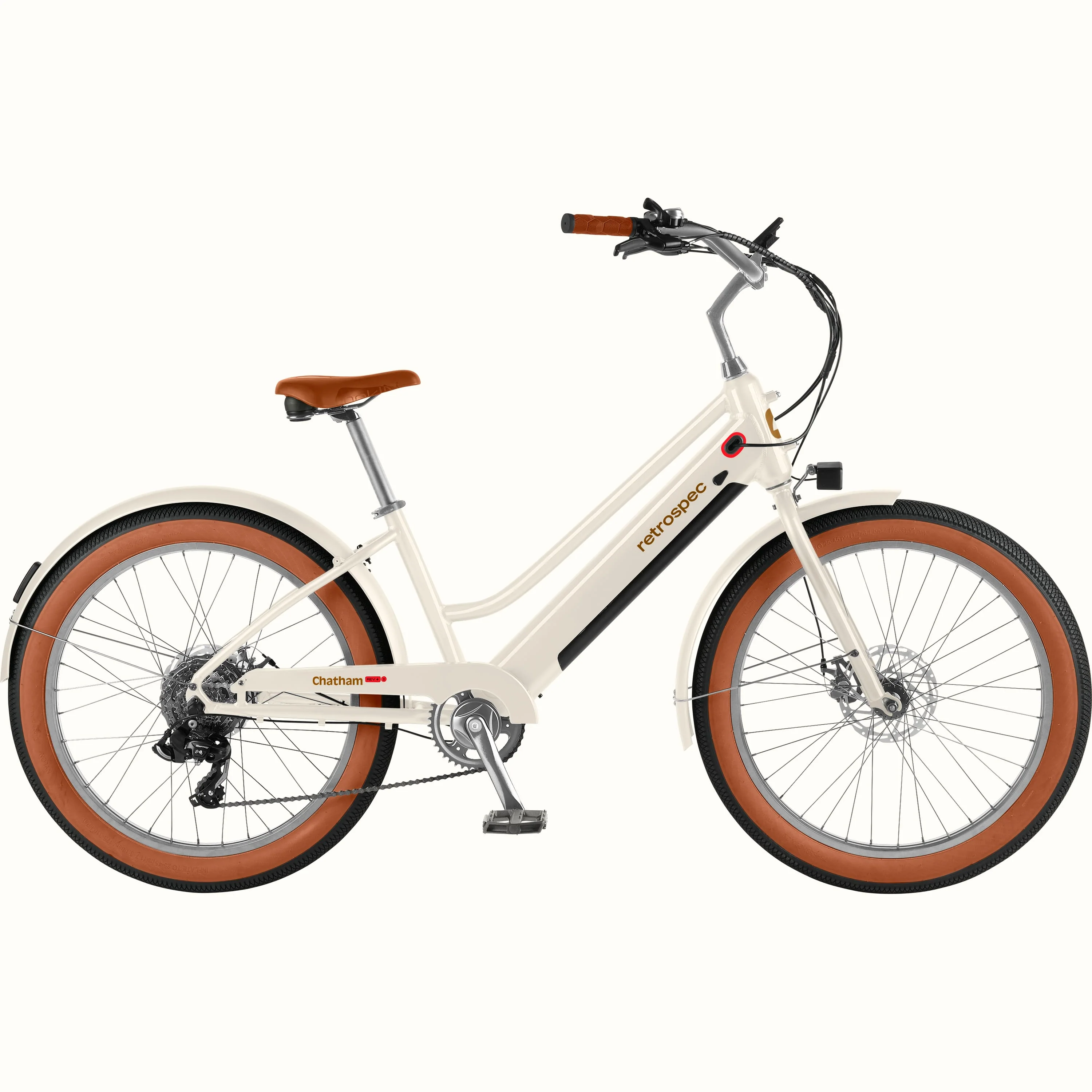 Chatham Rev+ 2 Beach Cruiser Electric Bike - Step Through - Image 7