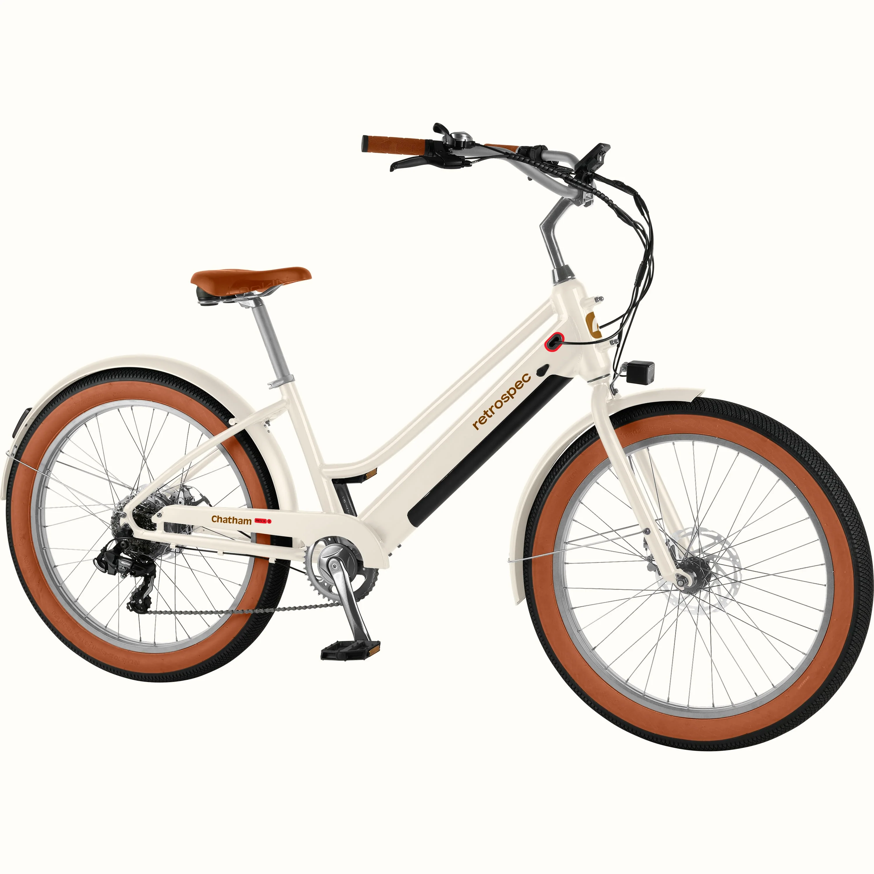 Chatham Rev+ 2 Beach Cruiser Electric Bike - Step Through - Image 9