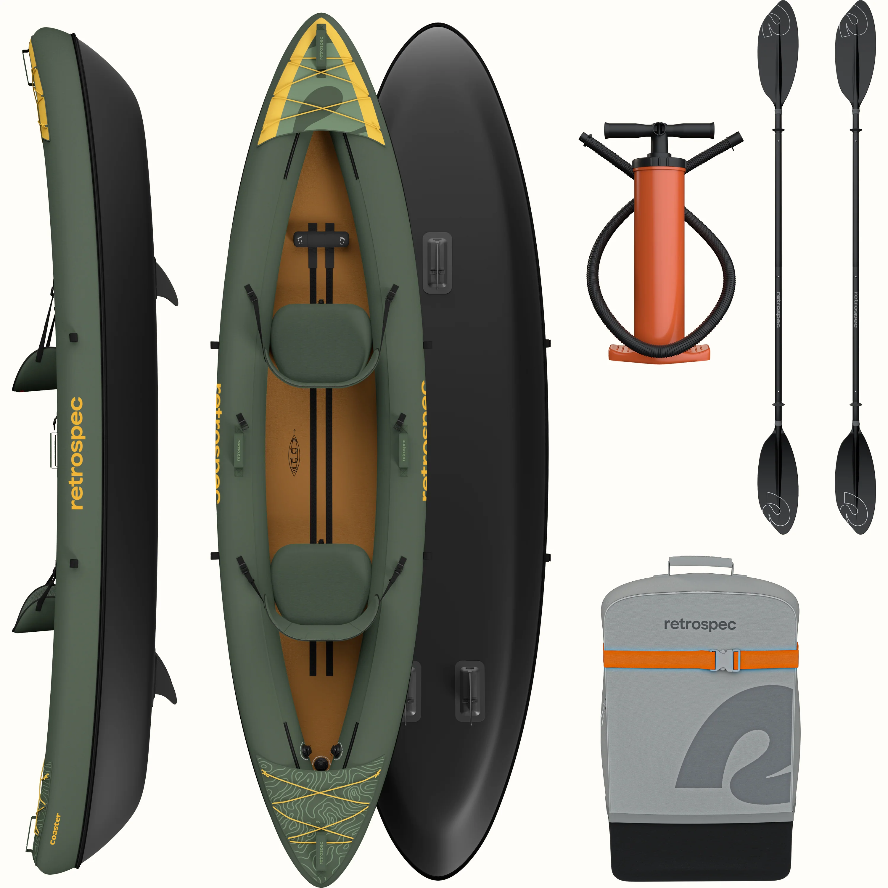 Coaster Inflatable Kayak - Tandem - Image 9
