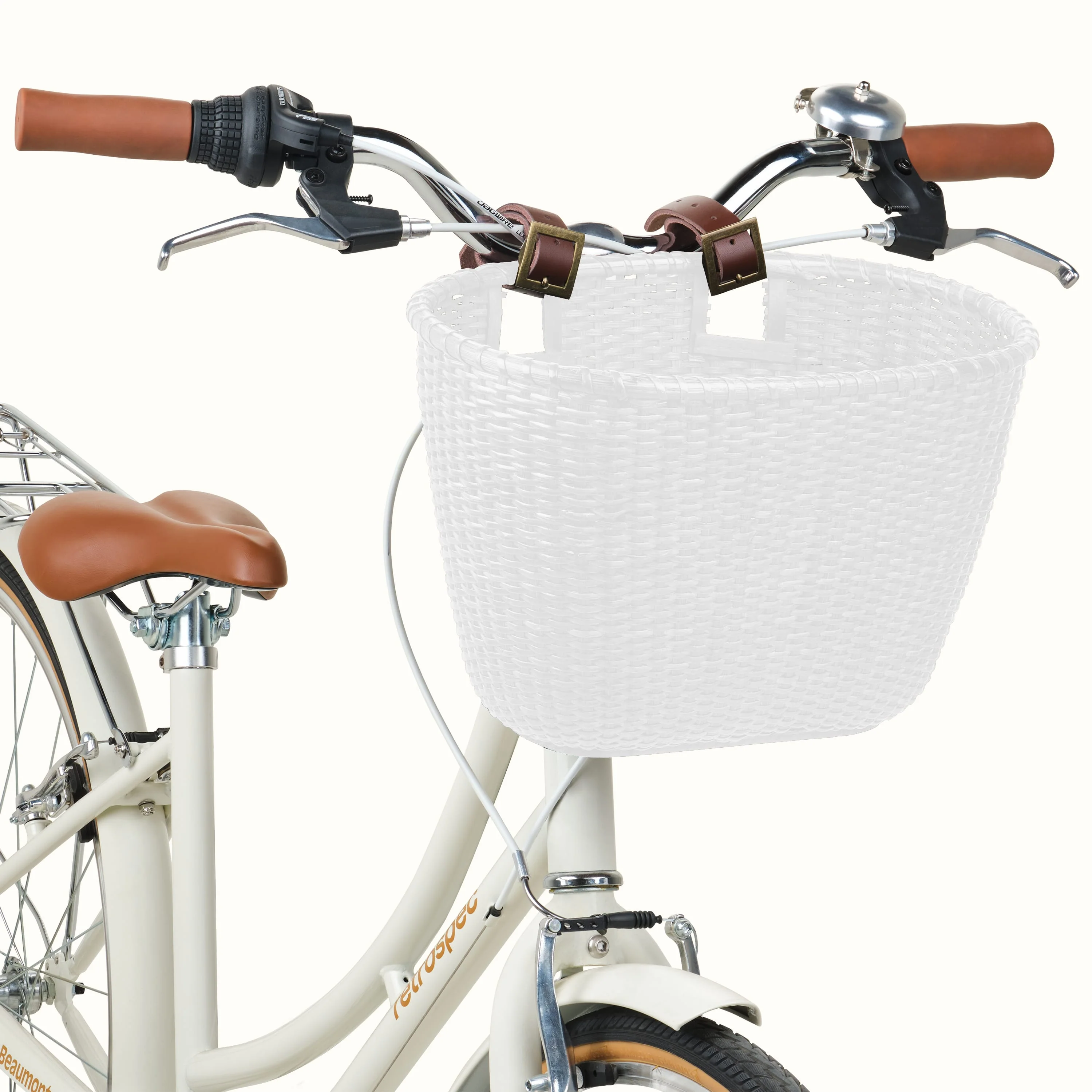 Dreamcatcher Handwoven Cane Bike Basket - Image 14