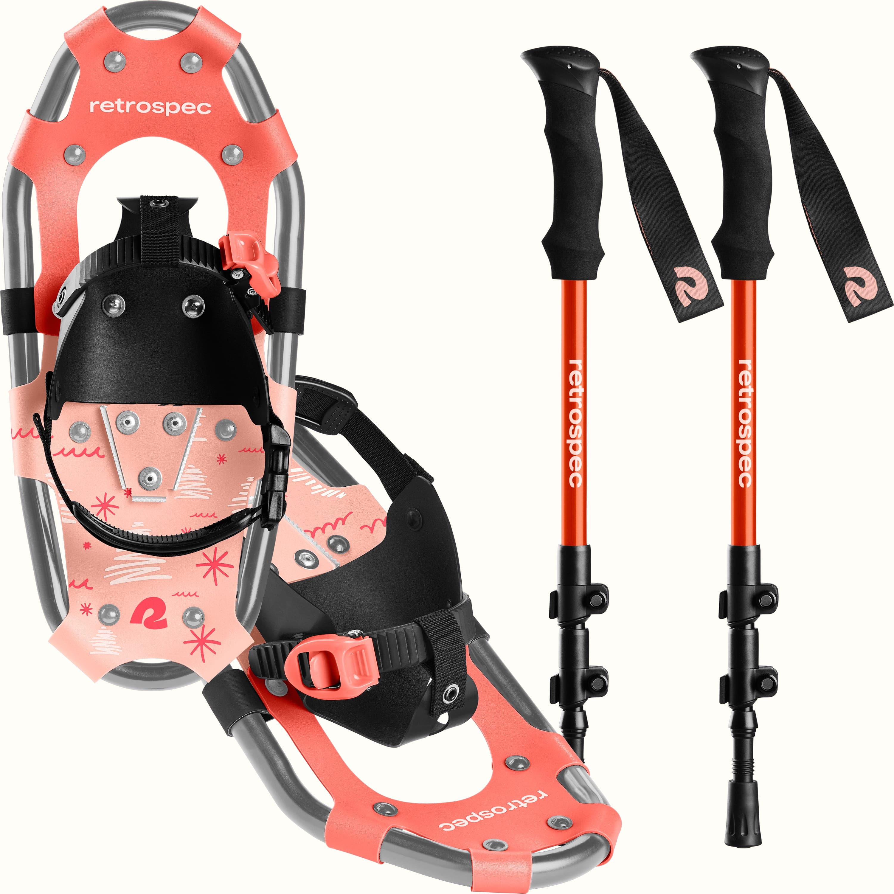 Drifter Kids Snowshoe Bundle With Trekking Poles - Image 13