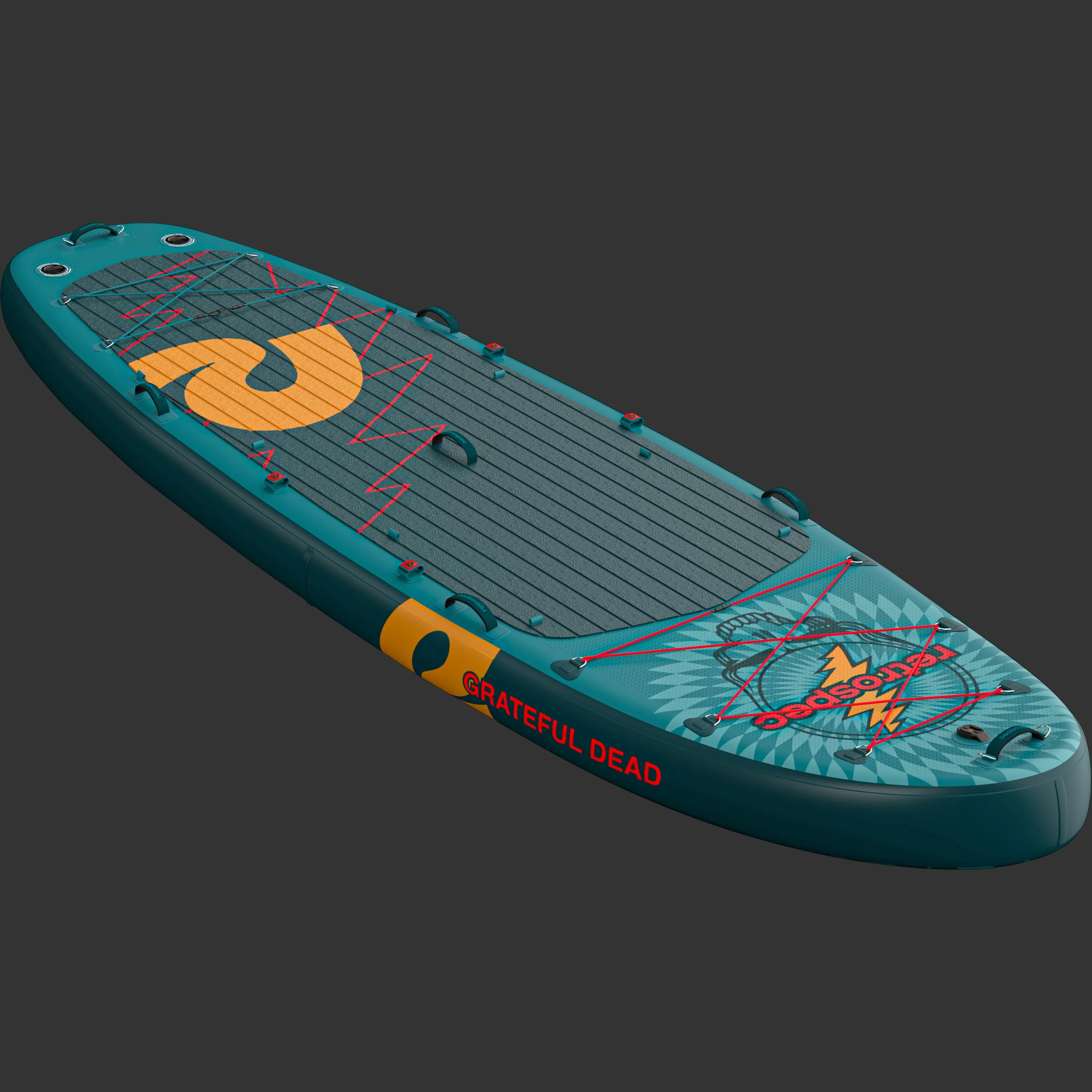 Grateful Dead Weekender Crew Multi-Person Inflatable Stand Up Paddle Board 12’ - Image 3