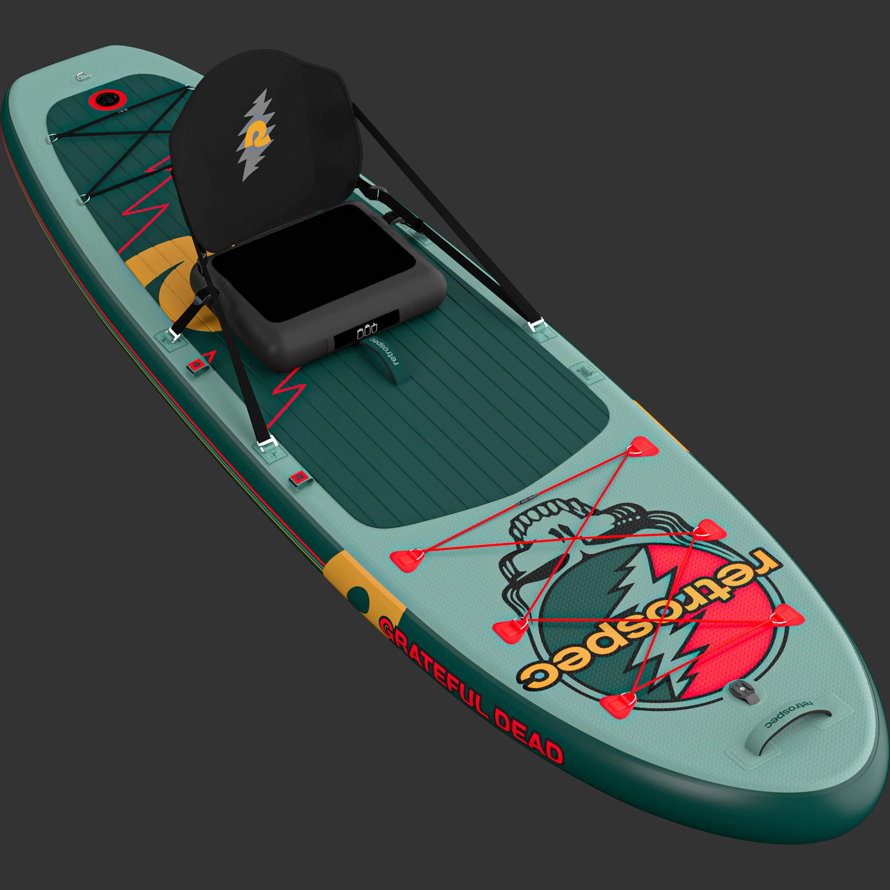Grateful Dead Weekender Plus Inflatable Stand Up Paddle Board Kayak Hybrid 10'6" - Image 3