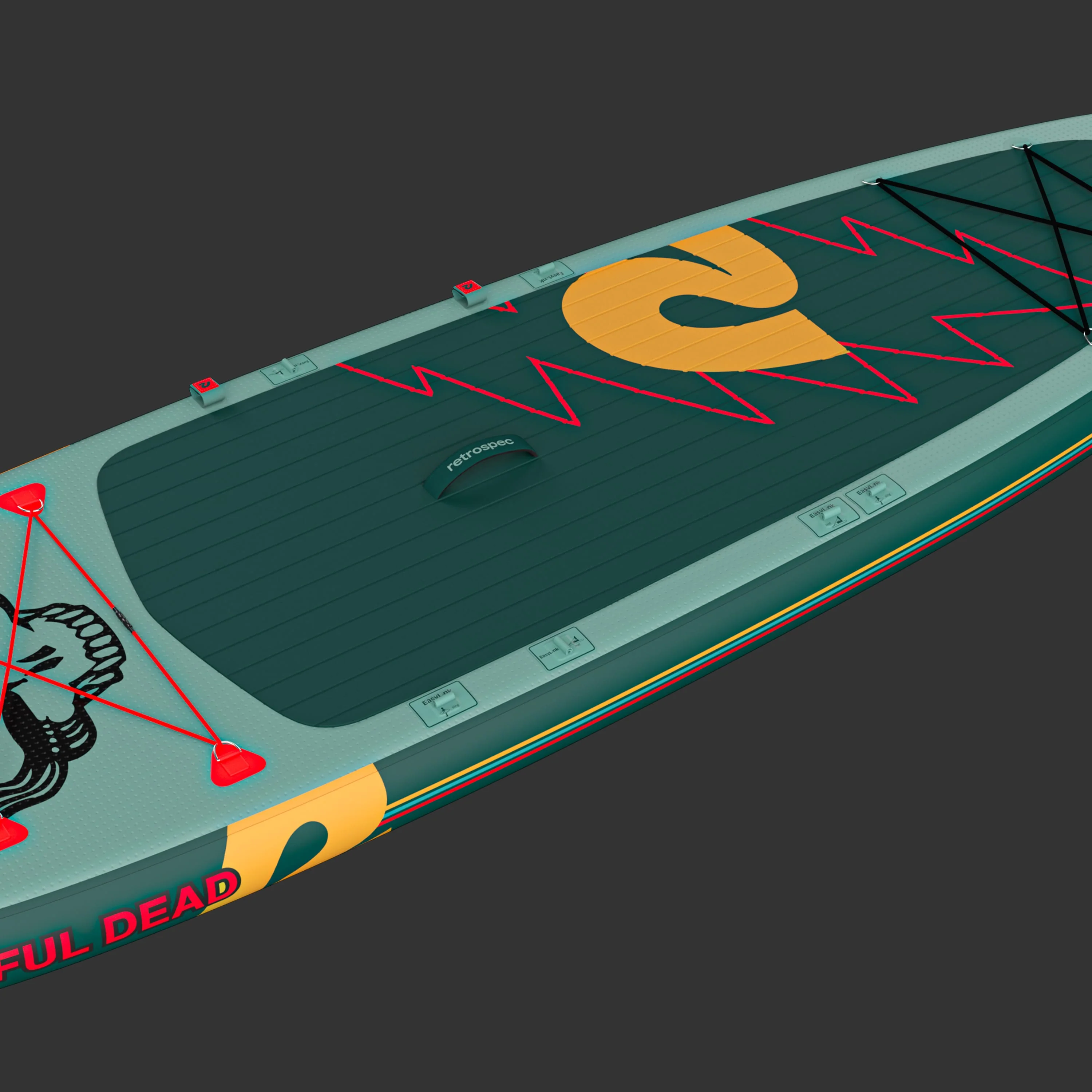 Grateful Dead Weekender Plus Inflatable Stand Up Paddle Board Kayak Hybrid 10'6" - Image 5