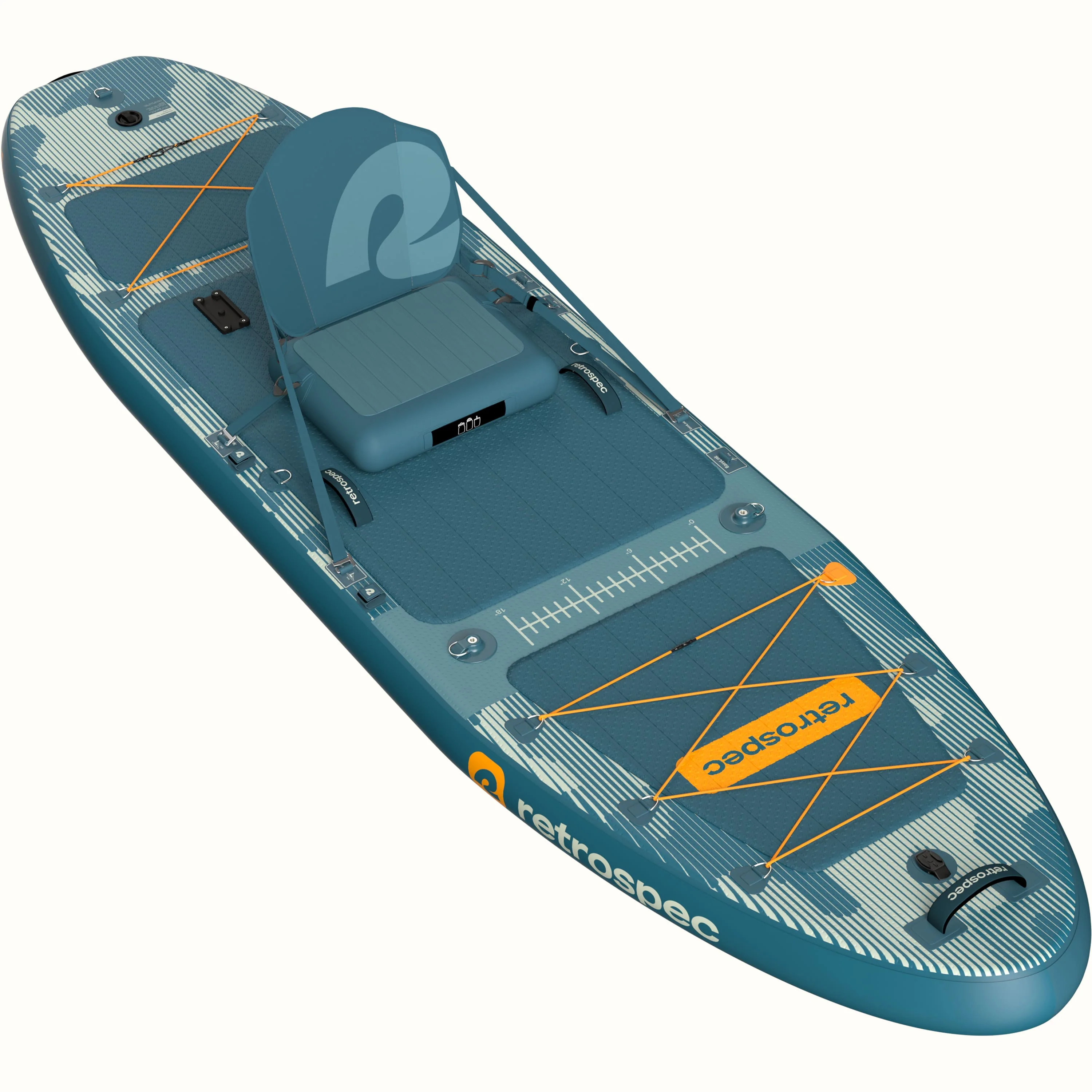 June Inflatable Fishing Paddle Board Kayak Hybrid 11’6” - Image 4