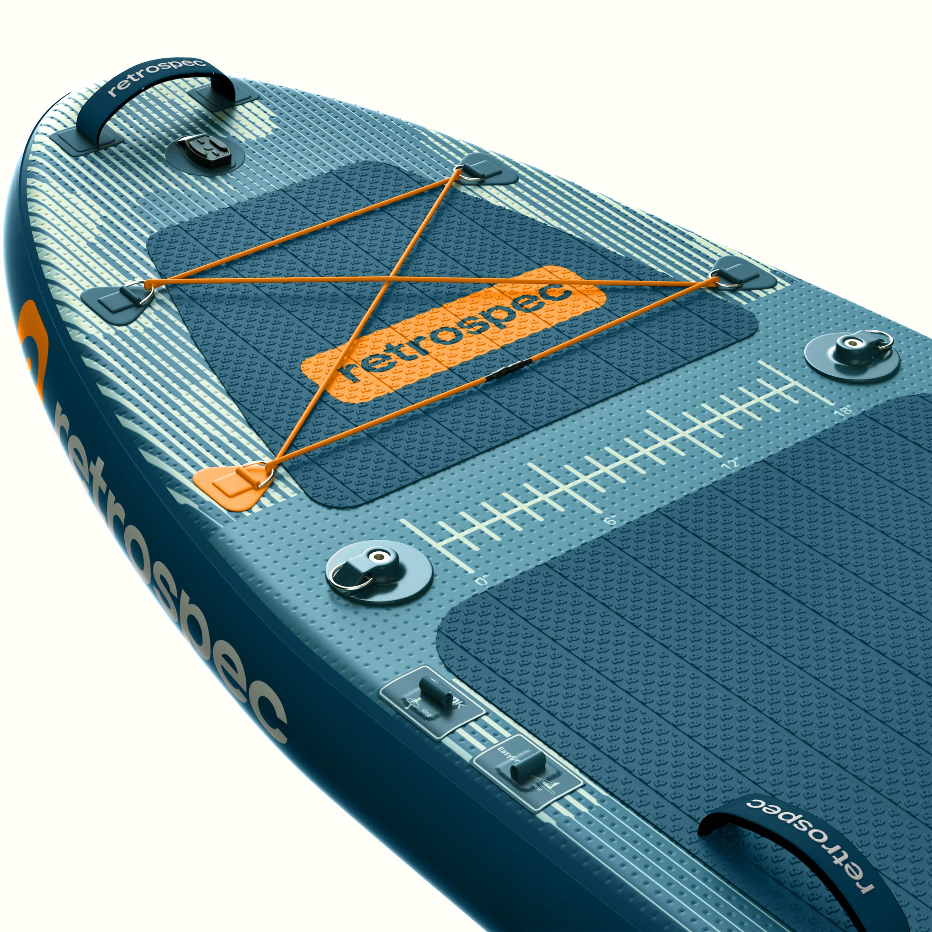 June Nano Kids Inflatable Fishing Paddle Board Kayak Hybrid 9'6" - Image 15