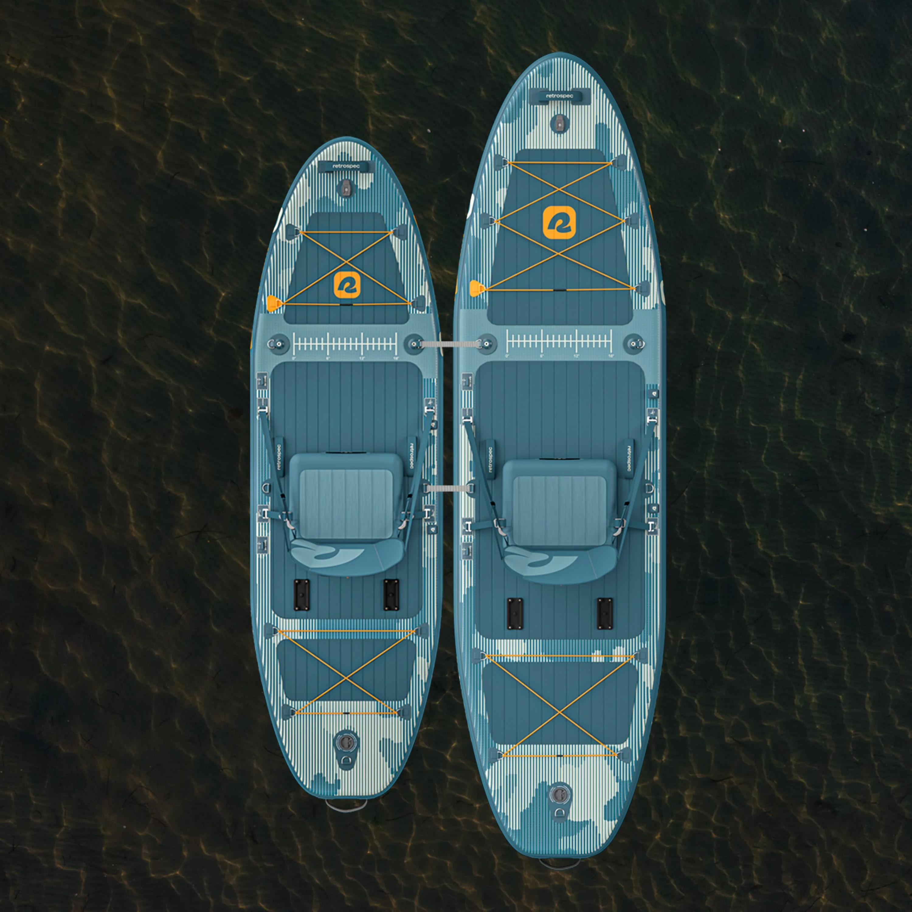 June Nano Kids Inflatable Fishing Paddle Board Kayak Hybrid 9'6" - Image 8