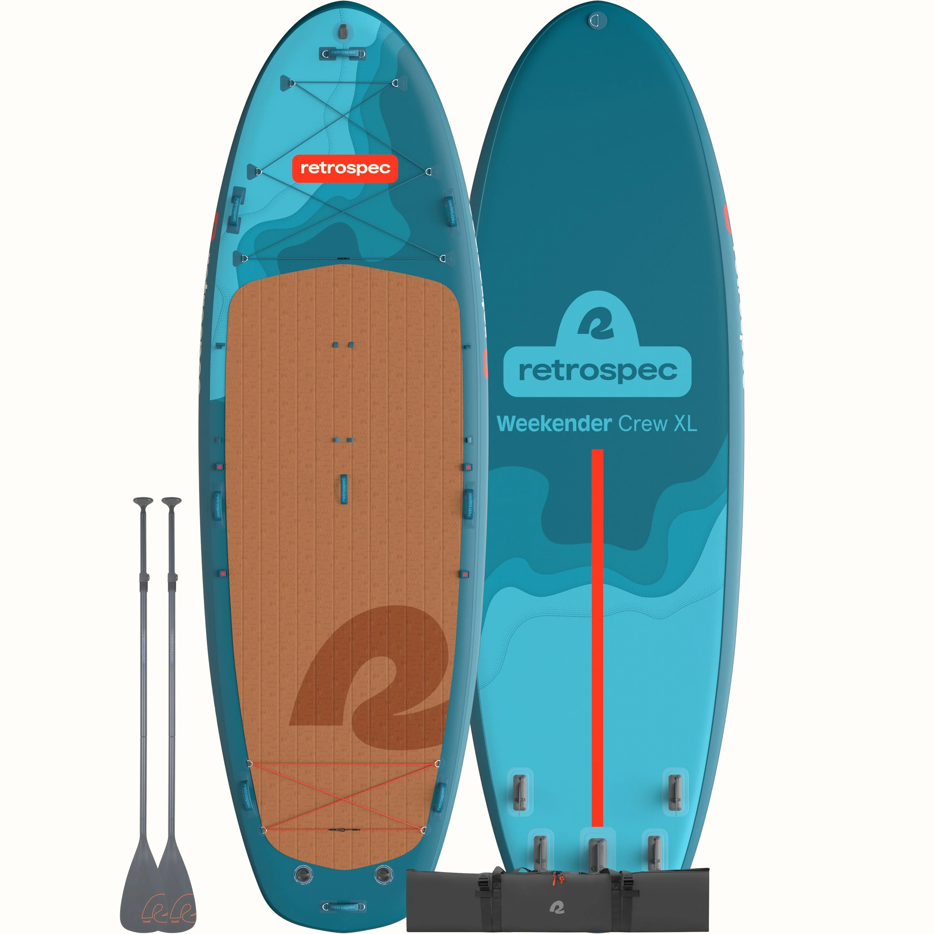 Weekender Crew XL Multi-Person Inflatable Stand Up Paddle Board 15’ - Image 11