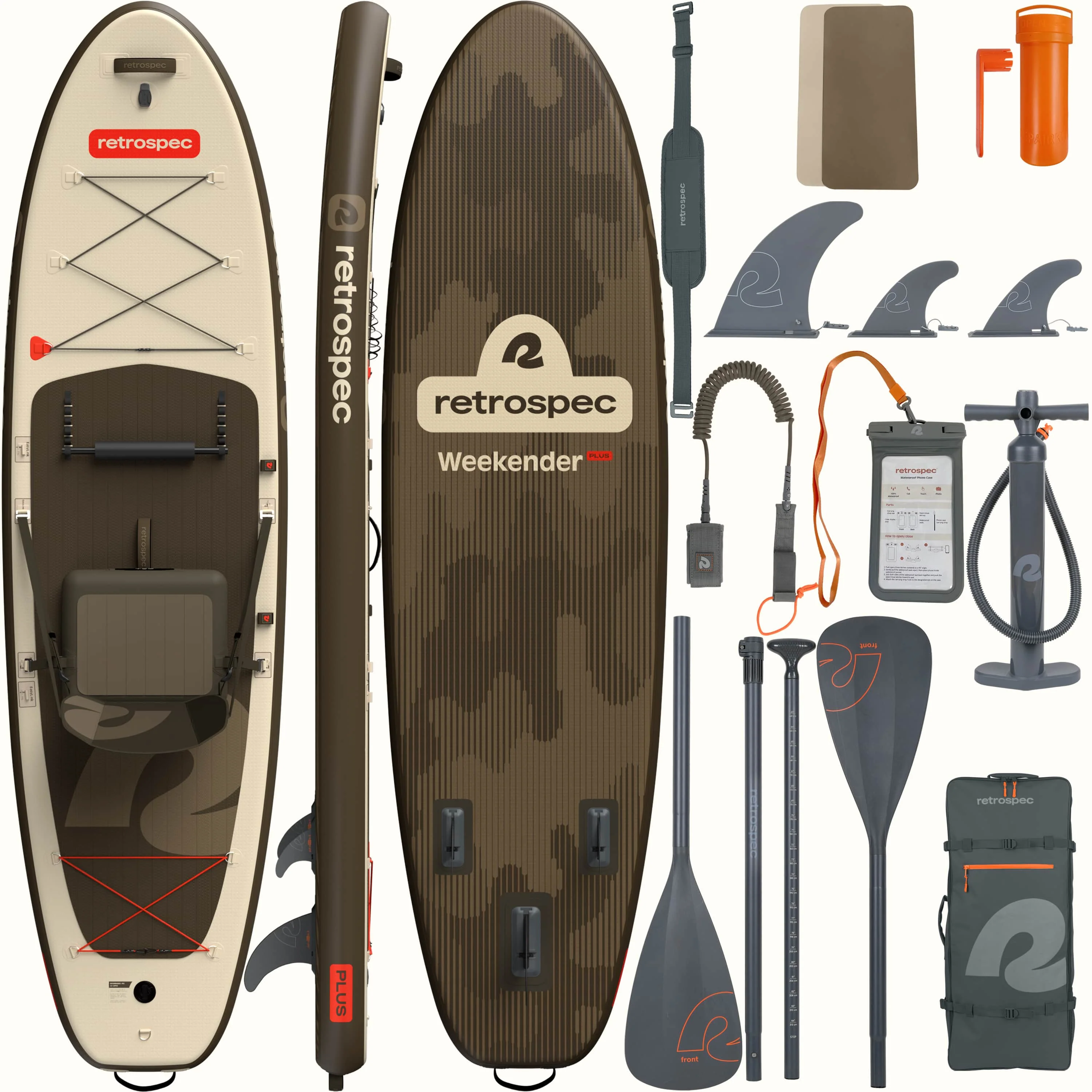 Weekender Plus Inflatable Stand Up Paddle Board Kayak Hybrid 10'6" - Image 11